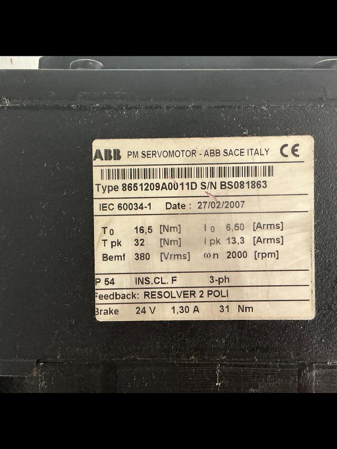 Used ABB 8651209A0011D