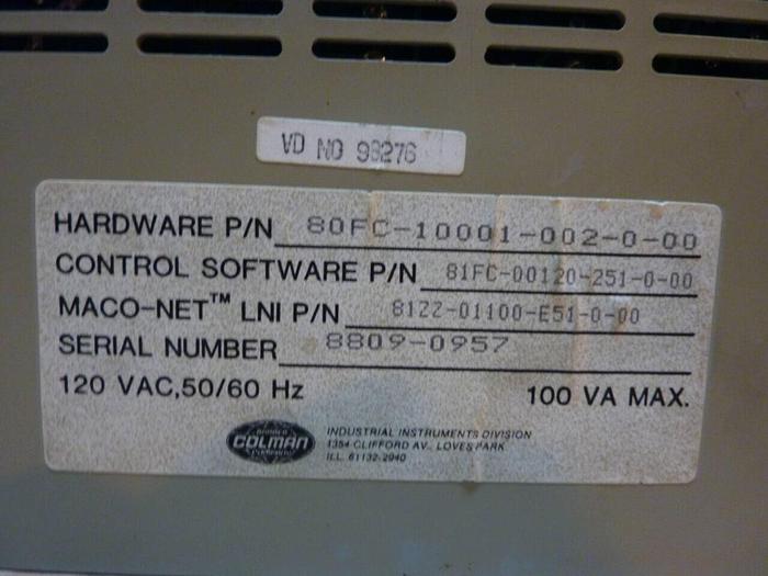 Used BARBER COLMAN Positioning Module 80FC-10001-002-0-00 #24834