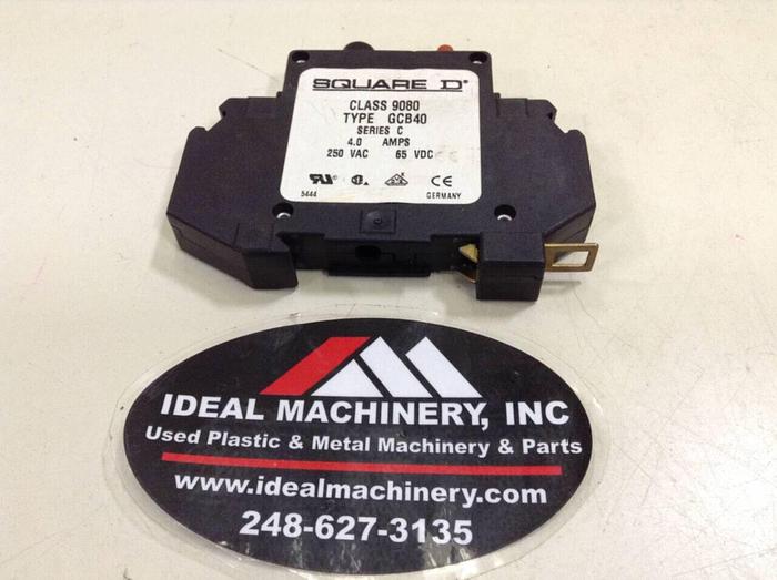 Used SQUARE D 4 Amp Circuit Breaker 9080-GCB40 #75786