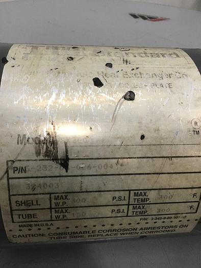 Used ITT STANDARD Heat Exchanger SX2000 Used