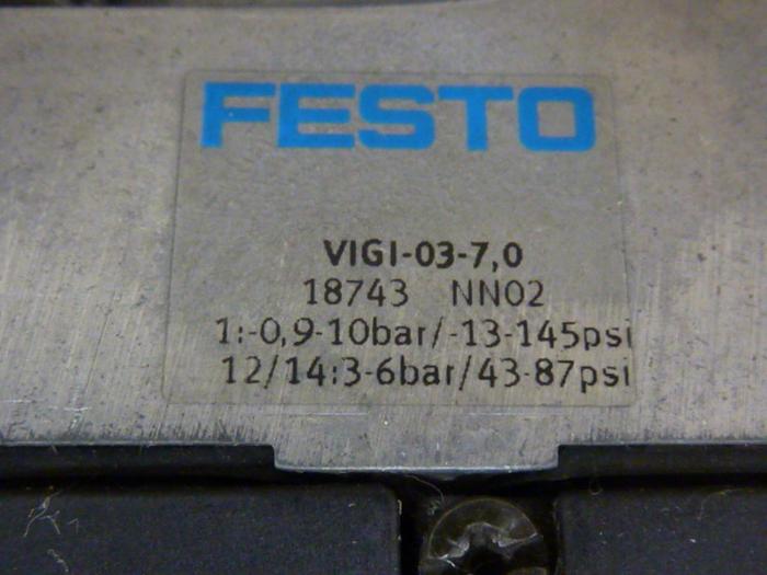Used FESTO Control Block w/ Valves IFB8-03 #52809