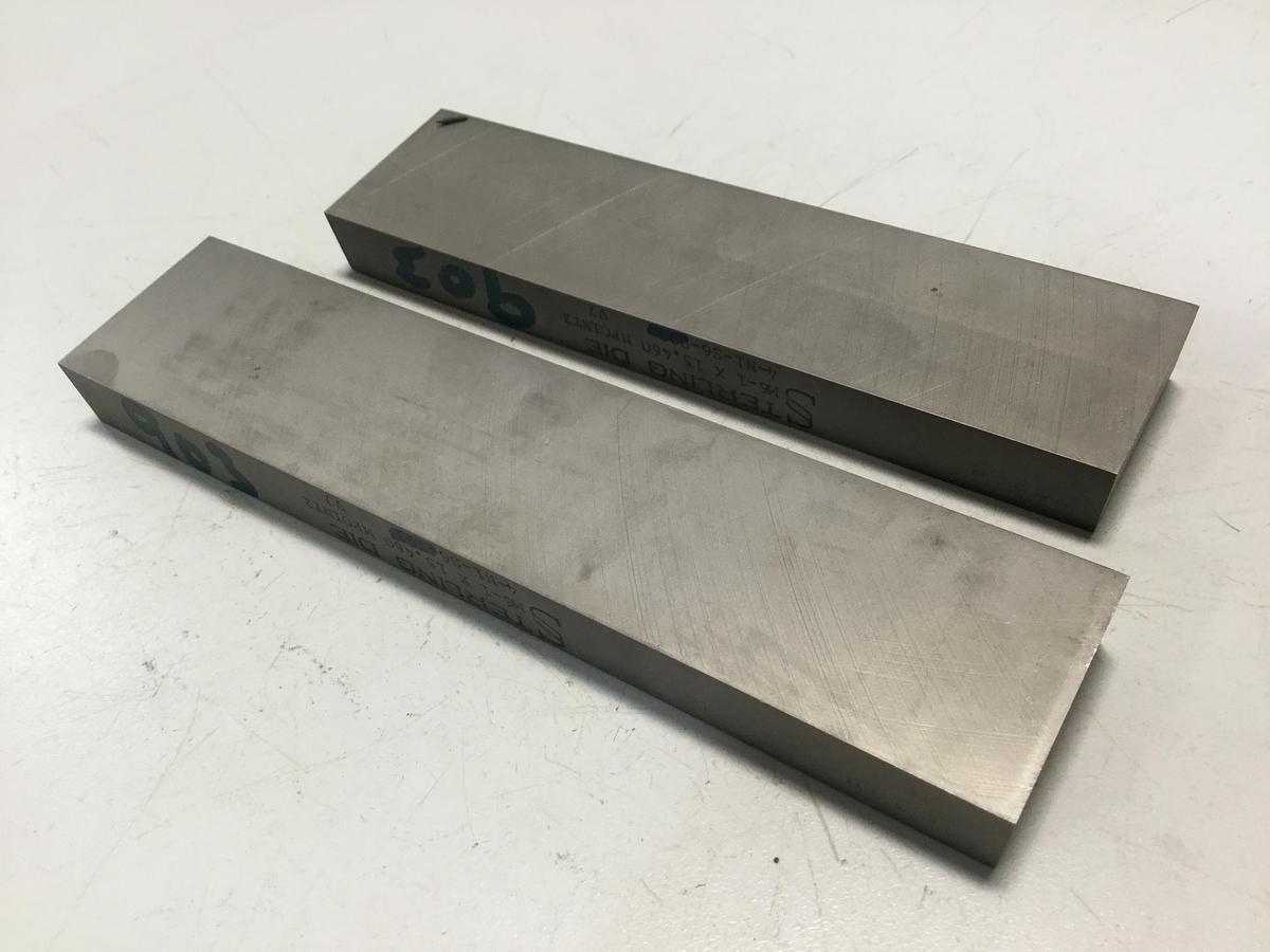 STERLING DIE BoltMaker Flat Die 2 Piece Set 4-N1-S6-903 Used