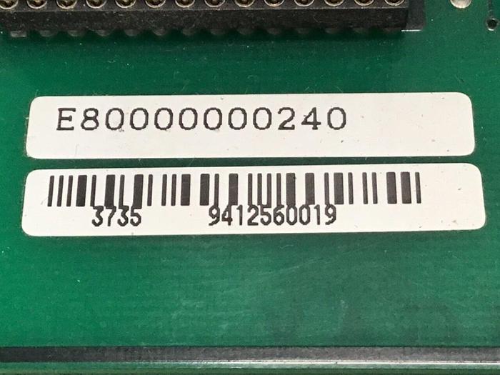 Used MARCHESINI PACKAGING MACHINERY Circuit Board E80000000240 Used #136127