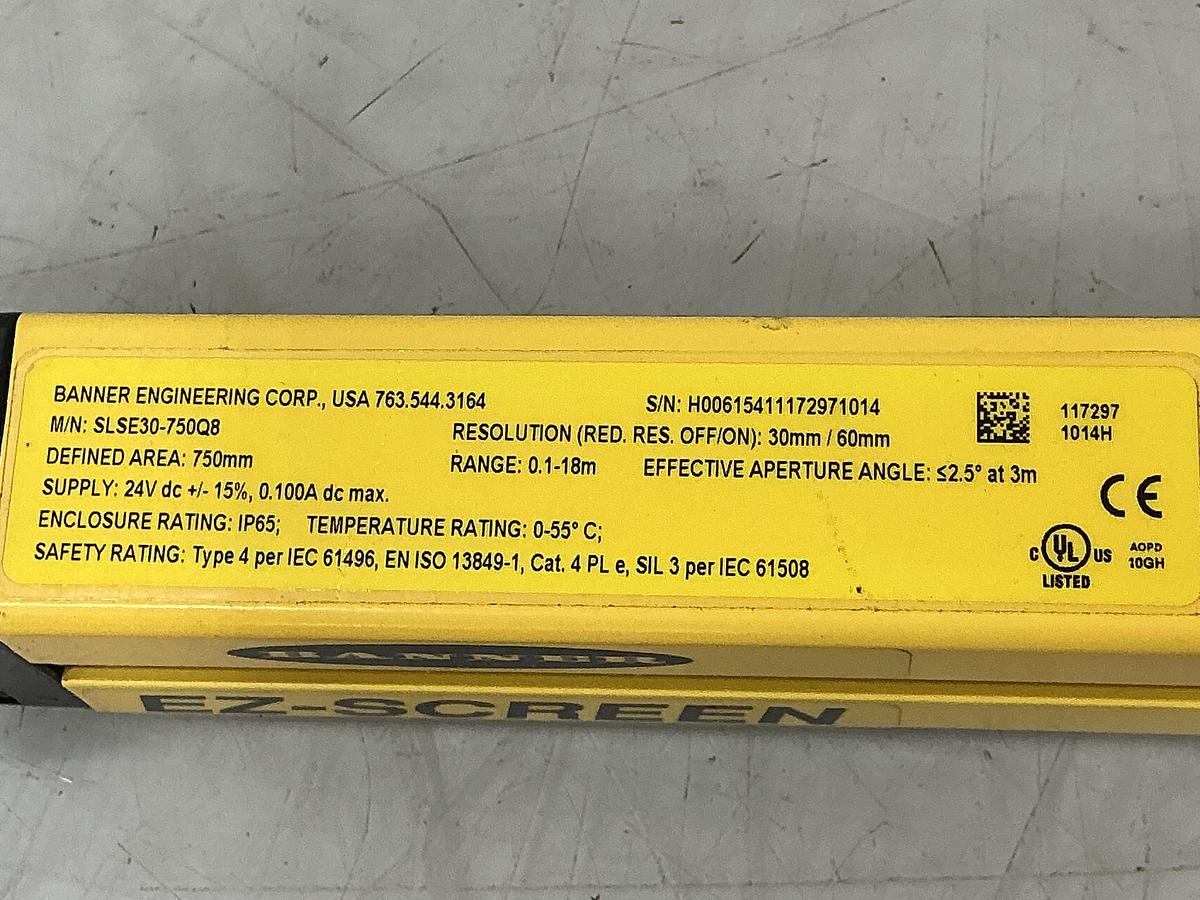 Used BANNER SLSE30-750Q8