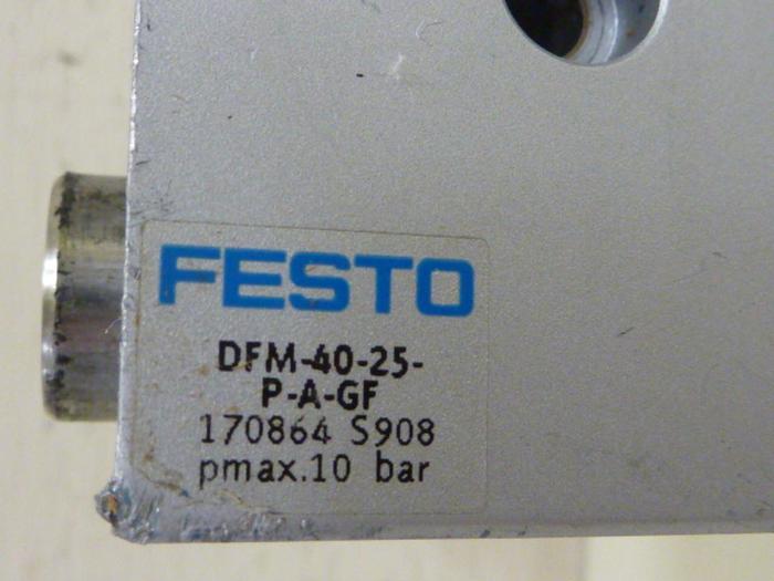 Used FESTO Pneumatic Cylinder DFM-40-25-P-A-GF #57343