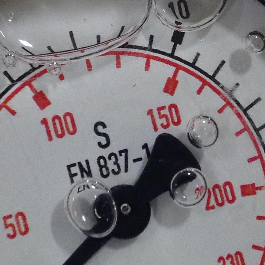 Used PARKER 0-16 PSI Pressure Gauge KL1,6 Used