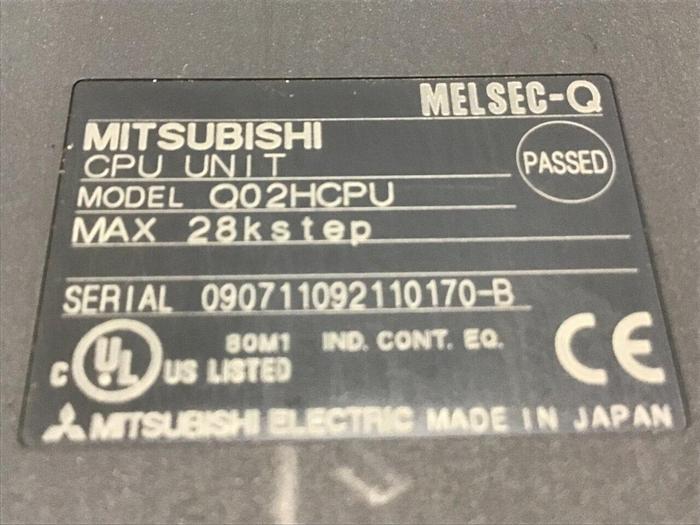 Used MITSUBISHI CPU Module Q02HCPU USED