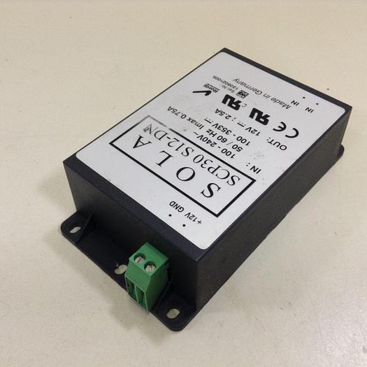 Used SOLA ELECTRIC Power Supply SCP30 S12-DN #81848
