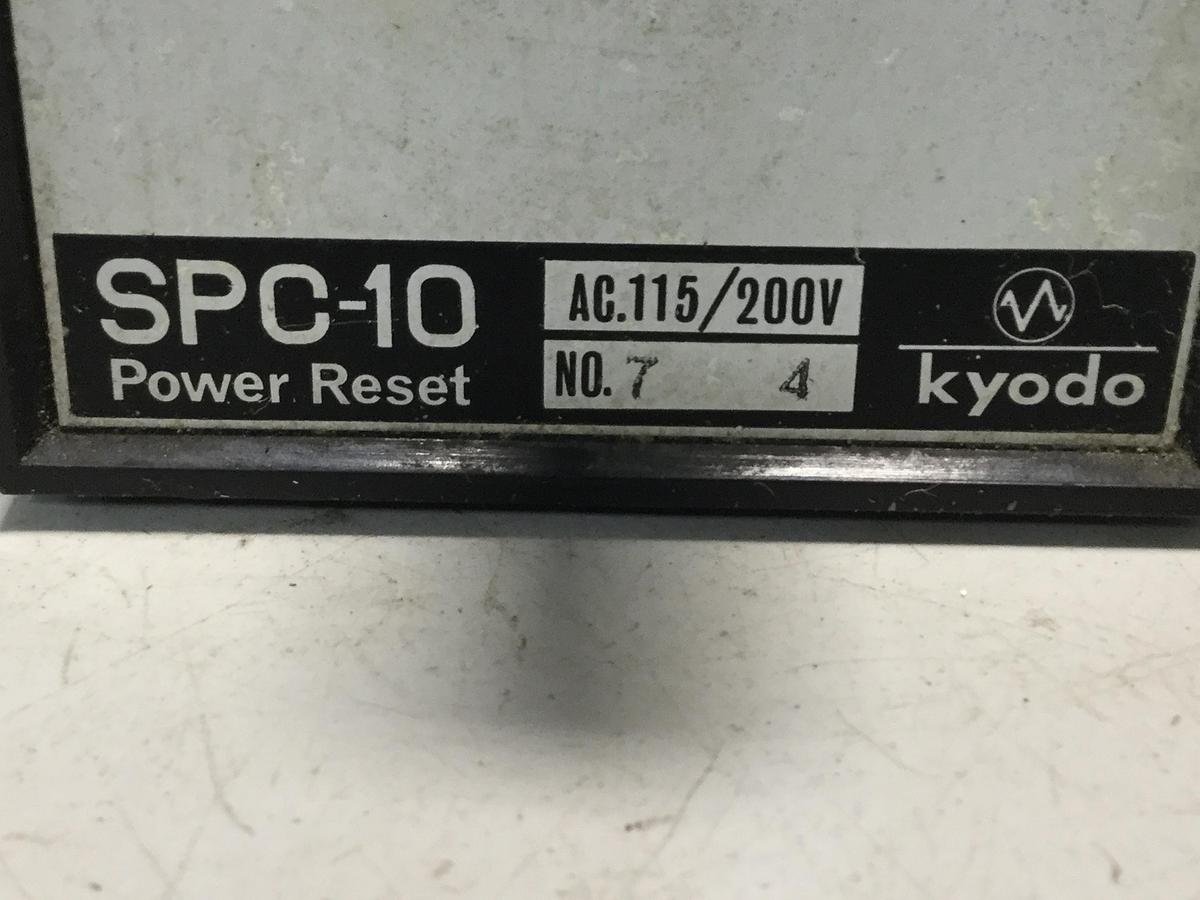 Used KYODO Preset Relay Timer SPC-10 Used