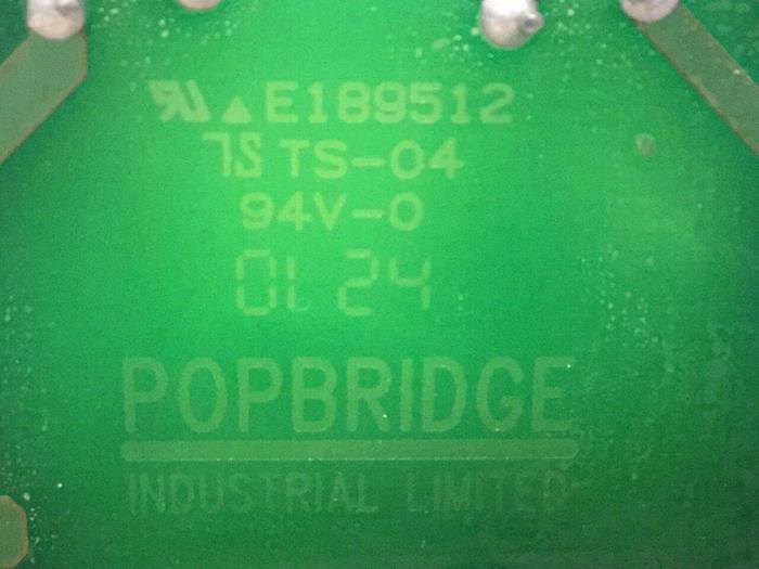 Used POPBRIDGE INDUSTRIAL Power Supply Board E189512 #106242