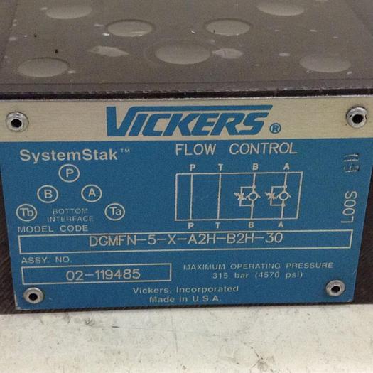 Used VICKERS Flow Control Valve DGMFN5XA2HB2H30 #81225
