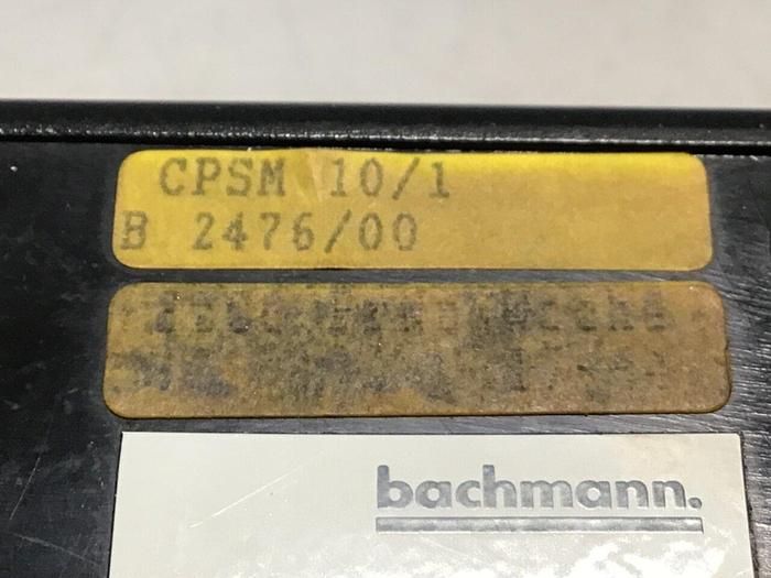 Used BACHMANN Service Module CPSM 10/1 #120151