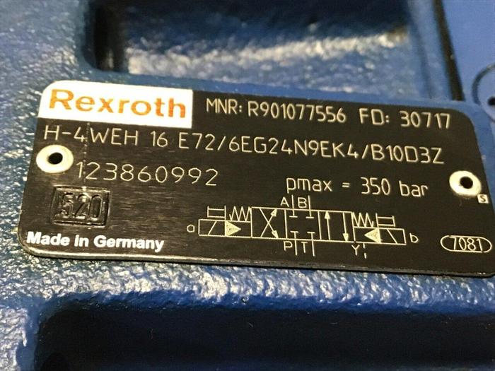 Used REXROTH Valve 4WE6J62/EG24N9K4/B10 Used