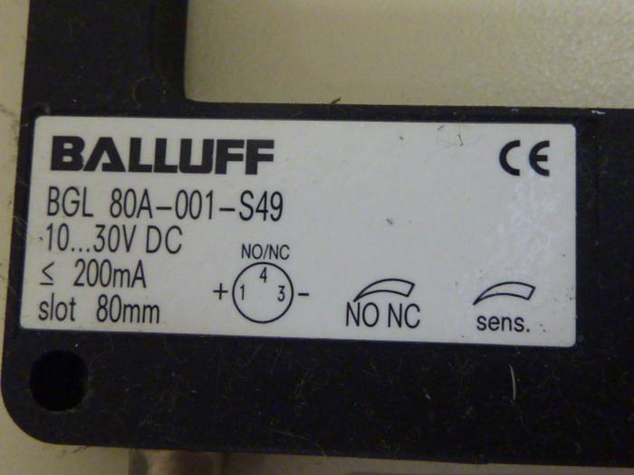 Used BALLUFF Slot Sensor BGL 80A-001-S49 #58397