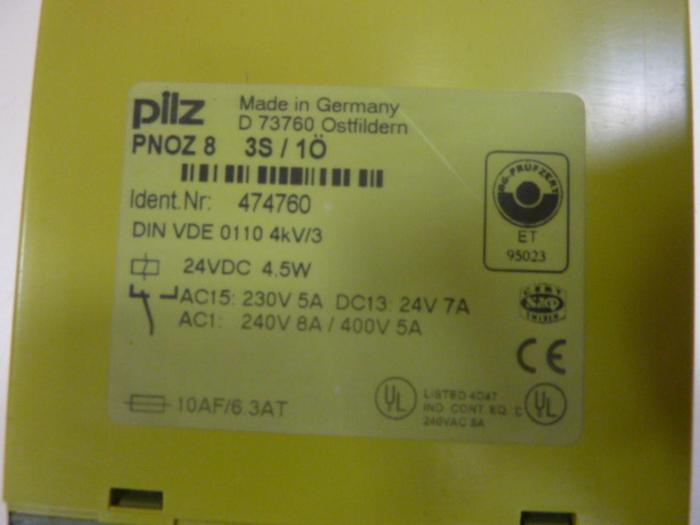 Used PILZ Safety Relay PNOZ83S/1O #49047
