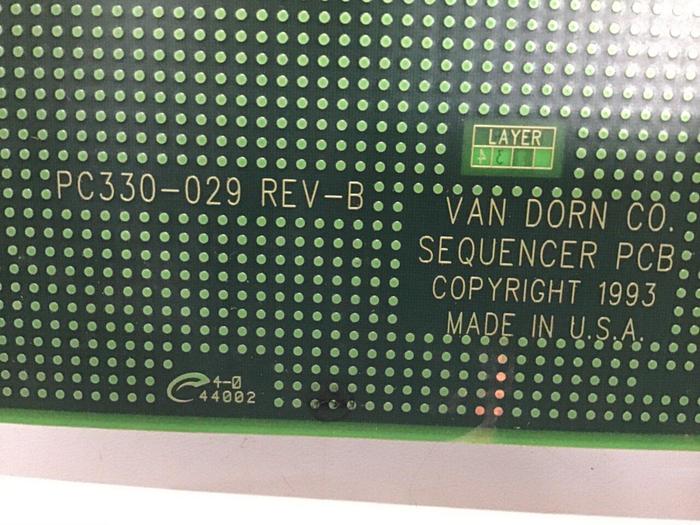 Used VAN DORN Sequencer Circuit Board PC330-029 330-029 Used
