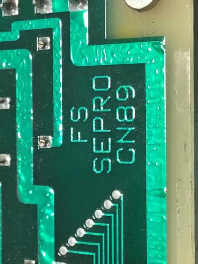 Used SEPRO ROBOTIQUE CN89 Control Board 07S0095104/A #136913
