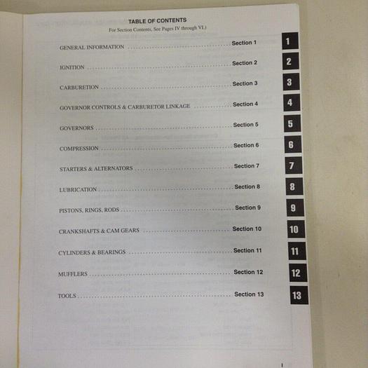 Used BRIGGS & STRATTON Repair Manual 272144-5/97 #71011