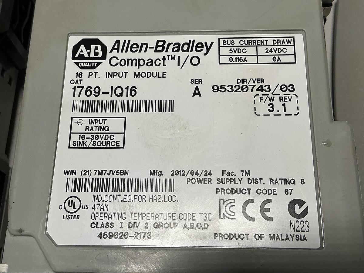 Used ALLEN BRADLEY 1764-24BWA SER B