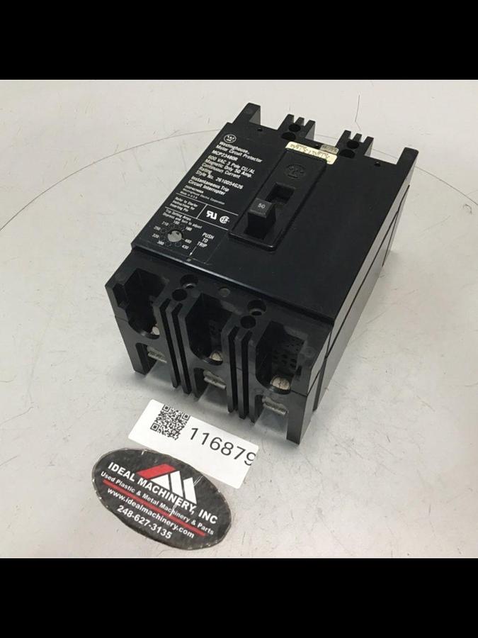 Used WESTINGHOUSE 50 Amp Circuit Breaker MCP23480R Used