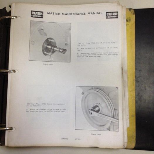 Used CLARK EQUIPMENT Master Maintenance Manual 00M911G USED