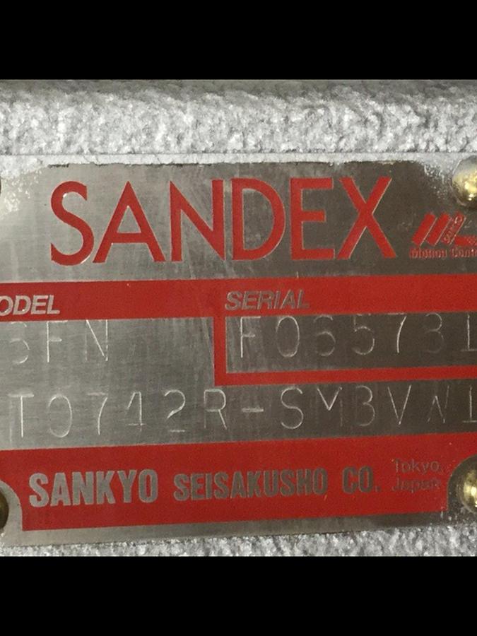 Used SANDEX Indexing Drive 6FN T0742R-SM3VW1 Used