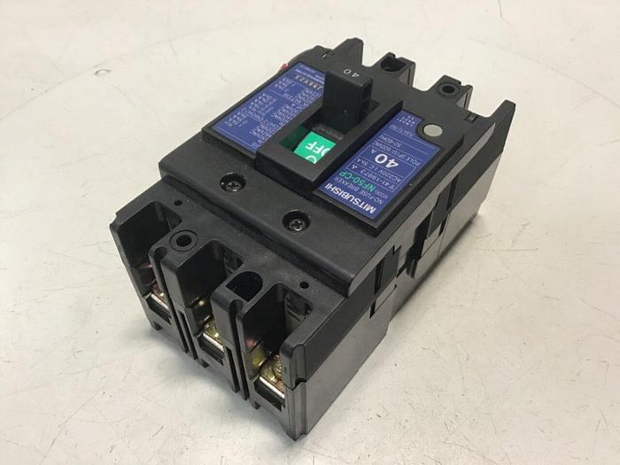 Used MITSUBISHI 40 Amp Circuit Breaker NF50-CP-40 #125100