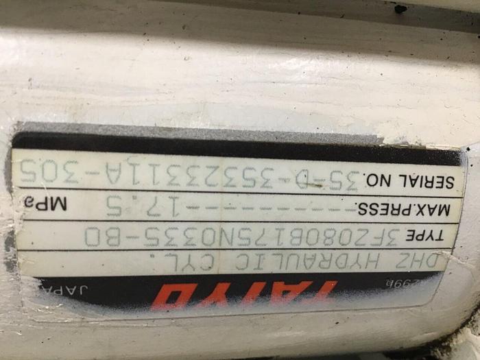 Used TAIYO Injection Sled Cylinder 3FZ080B175N0335-B0 #117984