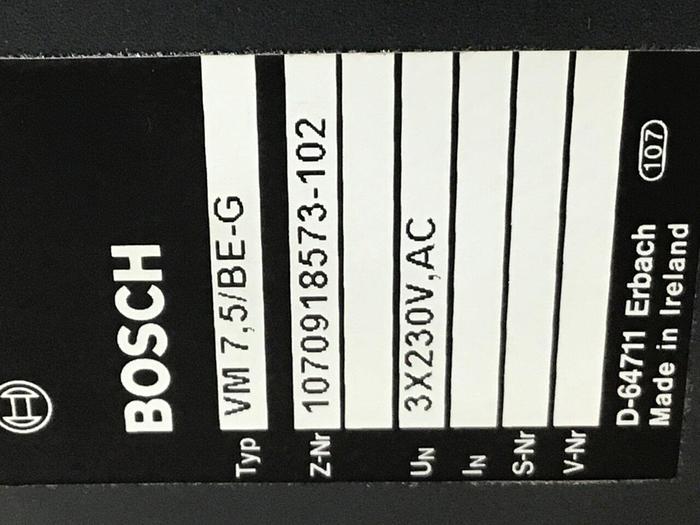 Used BOSCH Supply Module T160-922 VM7.5/BE-G #128784