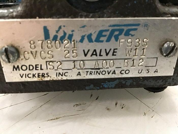 Used VICKERS Valve CVCS25W11S210A00B12 #141659