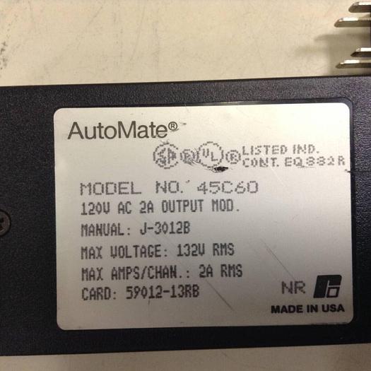 Used AUTOMATE Output Module 45C60 #71475