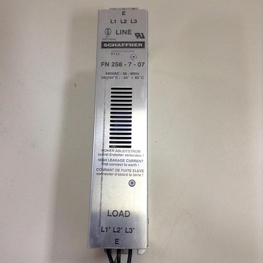 Used SCHAFFNER Power Line Filter FN 258-7-07 #85993