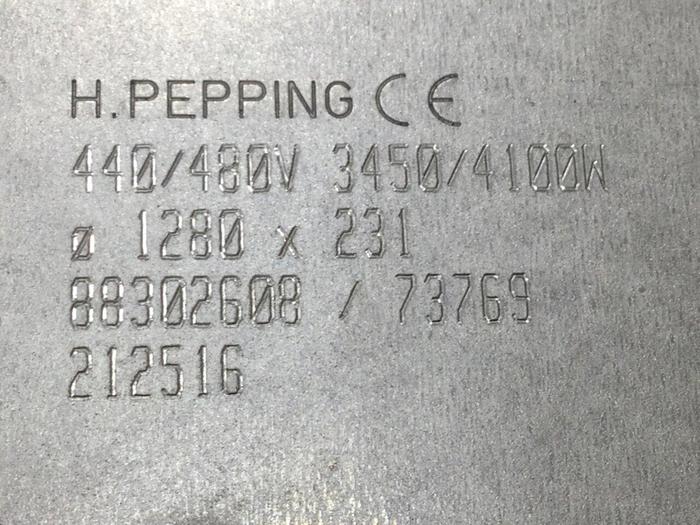 Used H PEPPING 3450/4100 Watt Heater Band 88302608 HP #111154