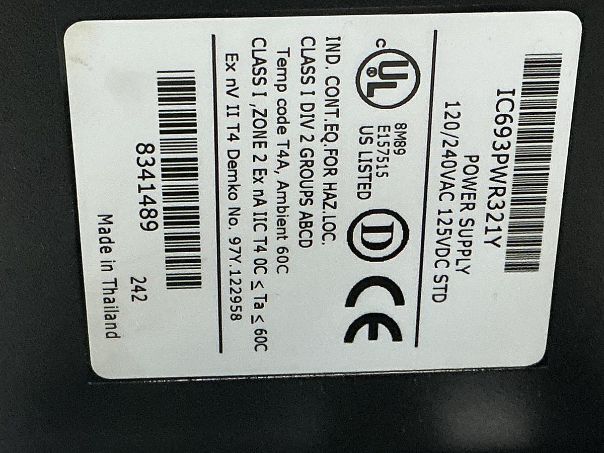 Used GE FANUC  BASE 5-SLOT WITH CPU