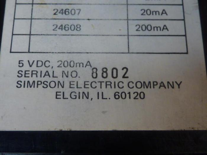 Used SIMPSON Digital Panel Meter 2866 #31777