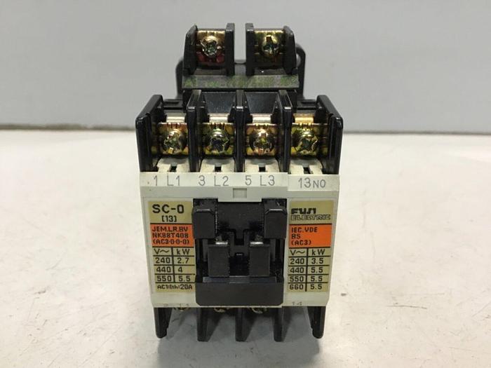 Used FUJI ELECTRIC Contactor SC-0 4NC0F0 #80085