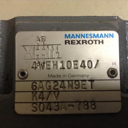 Used REXROTH Valve 4WEH10E40/6AG24N9ETK4/V #85199