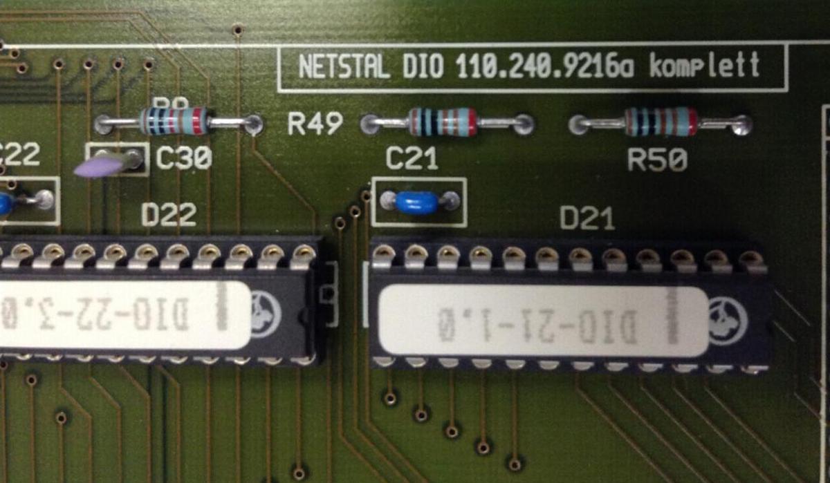 Used NETSTAL Circuit Board DIO 110.2409216A USED