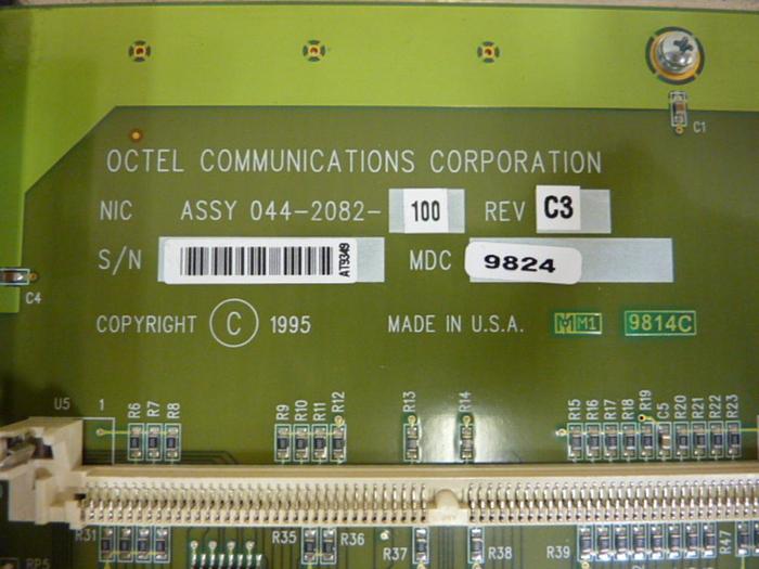 Used OCTEL Slave Lan Card 244-2082-100 #56342