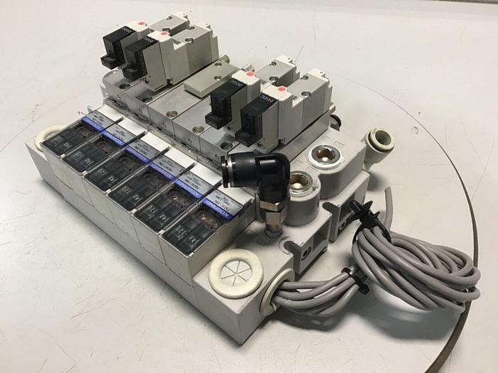 Used KOGANEI Manifold w/ Valves PBM6P-9W #120958