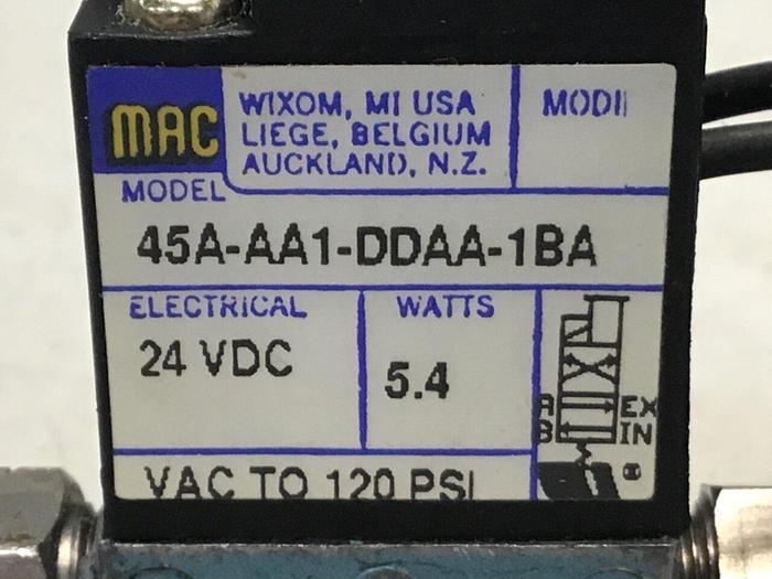 Used MAC Solenoid Valve 45A-AA1-DDAA-1BA #119430