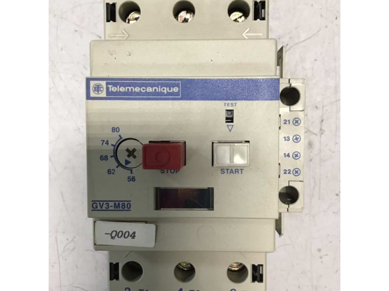 Used TELEMECANIQUE Motor Starter GV3-M80 Used 