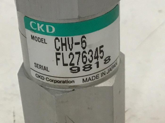 Used CKD CORP Check Valve CHV-6 #126616