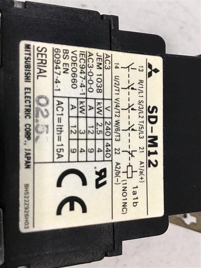 Used MITSUBISHI Contactor SD-M12 #123972