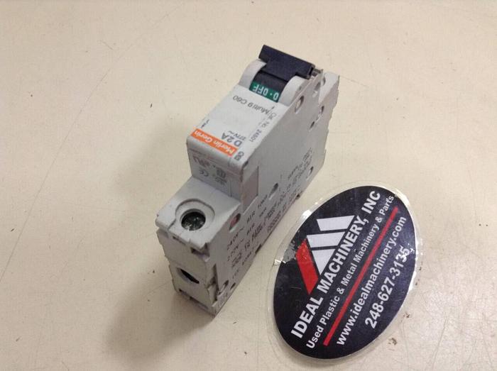 Used MERLIN GERIN 2 Amp Circuit Breaker C60-D2A #75775