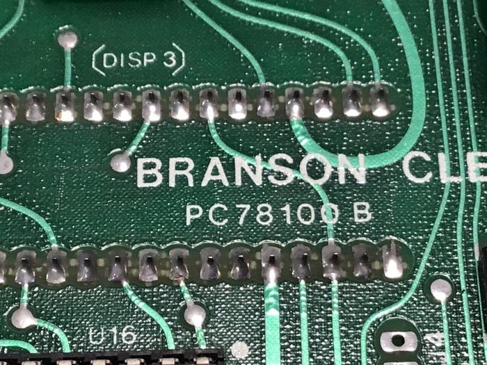Used BRANSON Logic Board PC78100 B Used