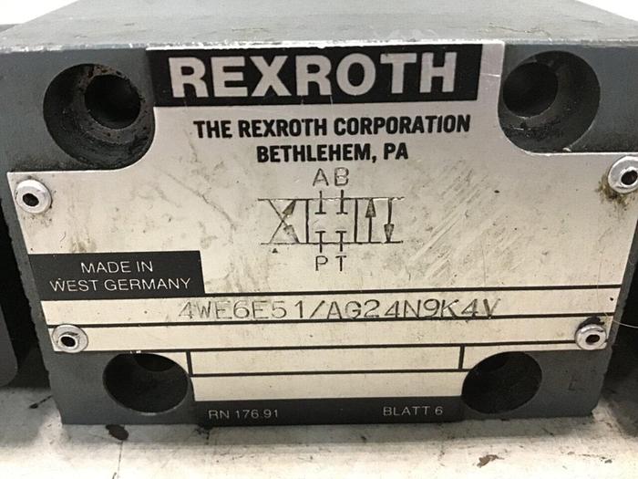 Used REXROTH Valve 4WE6E51/AG24N9K4V Used