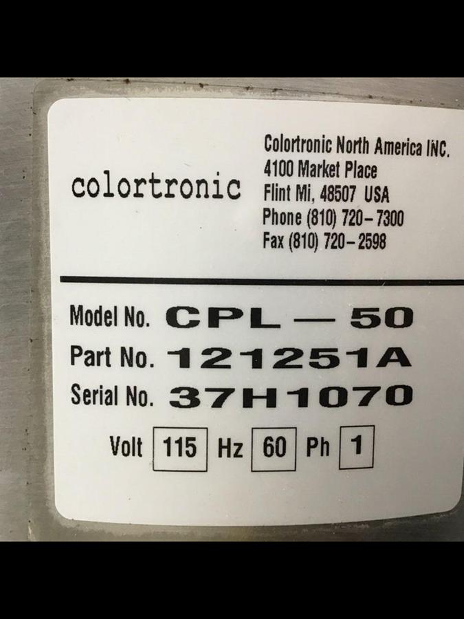 Used COLORTRONIC Vacuum Loader CPL-50 #140610