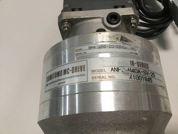 Used MITSUBISHI Servo Motor w/ Gear Motor HA-FH33B Used