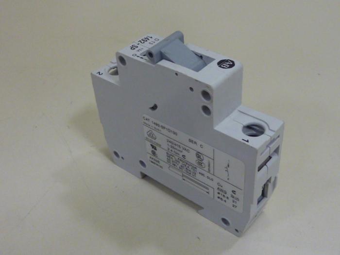 Used ALLEN BRADLEY 13 Amp Circuit Breaker 1492-SP1D130 SER C #64279